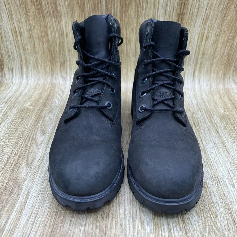 Timberland Premium 6-Inch Waterproof Youth Size 5Y Black Ankle Boots Shoes 12907